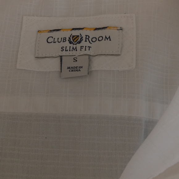 All cotton men's shirt white,EUC - Picture 5 of 9